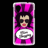 Coque LG Nexus 5 Miss Shopping Brune
