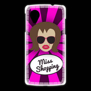 Coque LG Nexus 5 Miss Shopping Chatain