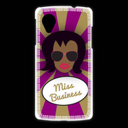 Coque LG Nexus 5 Miss business Black