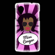 Coque LG Nexus 5 Miss Cougar Black