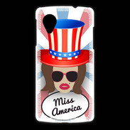 Coque LG Nexus 5 Miss USA Chatain
