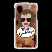 Coque LG Nexus 5 Miss Guadeloupe Chatain