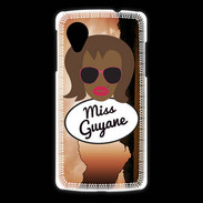 Coque LG Nexus 5 Miss Guyane Black