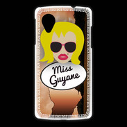 Coque LG Nexus 5 Miss Guyane Blonde