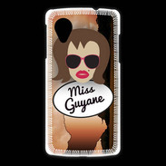 Coque LG Nexus 5 Miss Guyane Chatain