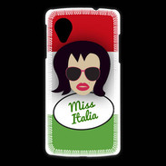 Coque LG Nexus 5 Miss Italie Brune