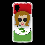 Coque LG Nexus 5 Miss Italie Rousse