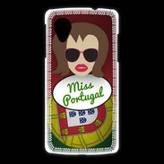 Coque LG Nexus 5 Miss Portugal Chatain