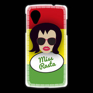 Coque LG Nexus 5 Miss Rasta Brune
