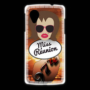 Coque LG Nexus 5 Miss Réunion Chatain
