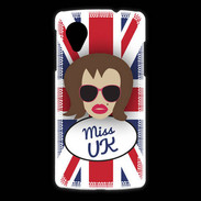 Coque LG Nexus 5 Miss UK Chatain