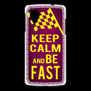 Coque LG Nexus 5 Keep Calm and Be Fast Rose