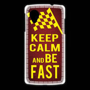 Coque LG Nexus 5 Keep Calm and Be Fast Rouge
