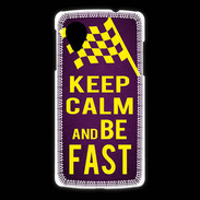 Coque LG Nexus 5 Keep Calm and Be Fast Violet