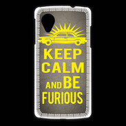 Coque LG Nexus 5 Keep Calm and Be Furious Gris