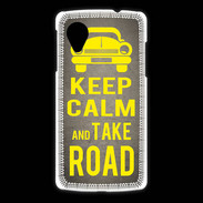 Coque LG Nexus 5 Keep Calm and Take o road 2 Gris