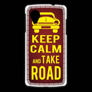 Coque LG Nexus 5 Keep Calm and Take o road 2 Rouge