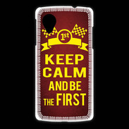Coque LG Nexus 5 Keep Calm and Be the First Rouge