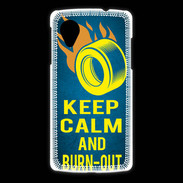 Coque LG Nexus 5 Keep Calm and Burn Out Bleu