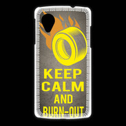 Coque LG Nexus 5 Keep Calm and Burn Out Gris