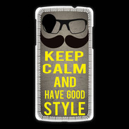 Coque LG Nexus 5 Keep Calm and Have a good Style Gris