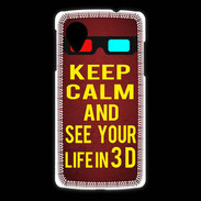 Coque LG Nexus 5 Keep Calm and See your life 3D Rouge