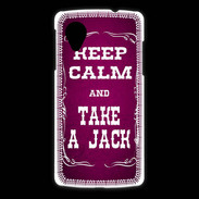 Coque LG Nexus 5 Keep Calm and Take Jack Rose