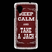 Coque LG Nexus 5 Keep Calm and Take Jack Rouge