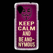 Coque LG Nexus 5 Keep Calm and Be Anonymous Rose