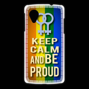 Coque LG Nexus 5 Keep Calm and Be proud Women Gay