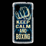 Coque LG Nexus 5 Keep Calm and Boxing Bleu