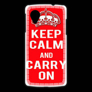 Coque LG Nexus 5 Keep Calm and Carry on Rouge