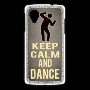 Coque LG Nexus 5 Keep Calm and Dance Gris
