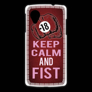 Coque LG Nexus 5 Keep Calm and Fist Rouge
