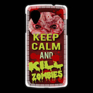 Coque LG Nexus 5 Keep Calm and Kill Zombies Rouge