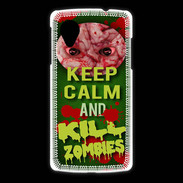 Coque LG Nexus 5 Keep Calm and Kill Zombies Vert