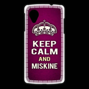 Coque LG Nexus 5 Keep Calm and Miskine Rose