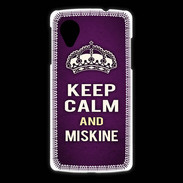 Coque LG Nexus 5 Keep Calm and Miskine Violet