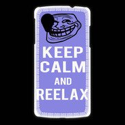 Coque LG Nexus 5 Keep Calm and Be Reelax Bleu