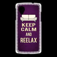 Coque LG Nexus 5 Keep Calm and Reelax Violet
