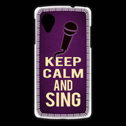 Coque LG Nexus 5 Keep Calm and Sing Violet