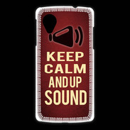 Coque LG Nexus 5 Keep Calm and Up Sound Rouge