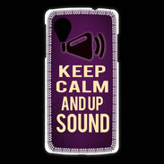 Coque LG Nexus 5 Keep Calm and Up Sound Violet