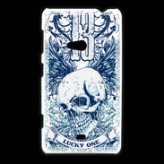 Coque Nokia Lumia 625 Tête de mort Lucky One 13