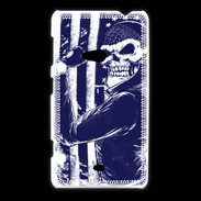 Coque Nokia Lumia 625 Tête de mort Biker USA