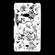 Coque Nokia Lumia 625 Design Fleur Tribal
