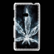 Coque Nokia Lumia 625 Feuille de cannabis en fumée