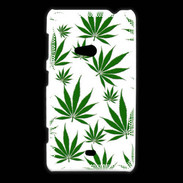 Coque Nokia Lumia 625 Feuille de cannabis sur fond blanc