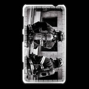 Coque Nokia Lumia 625 Pompiers en noir et blanc