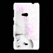 Coque Nokia Lumia 625 Bébé ailes d'ange rose